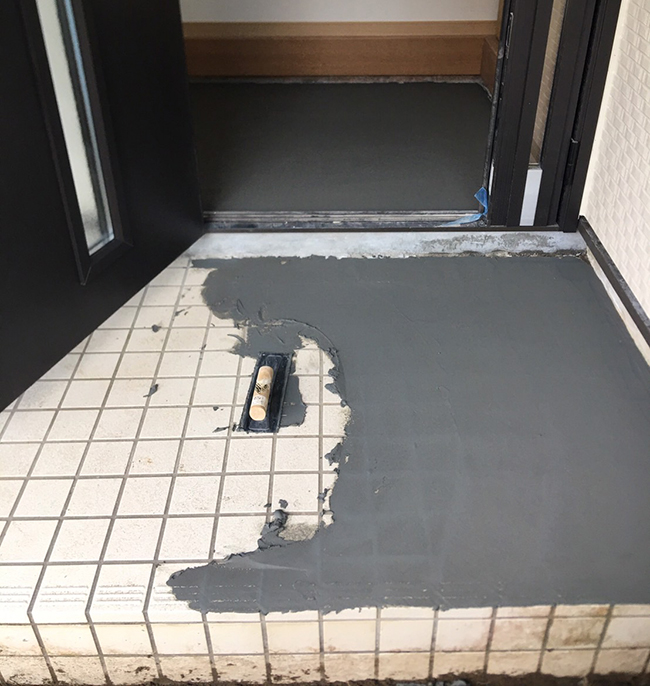 リフォーム タイル張り 玄関