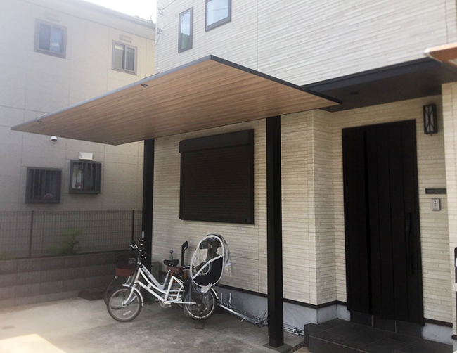 カーポート工事 リクシル　LIXIL カーポートSC　施工工事　市川市